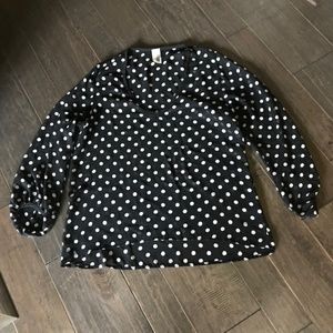 Women's Polka Dot Blouse Size S